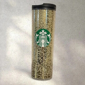 Starbucks Iridescent Gold Champagne Bubble Tumbler Cup m